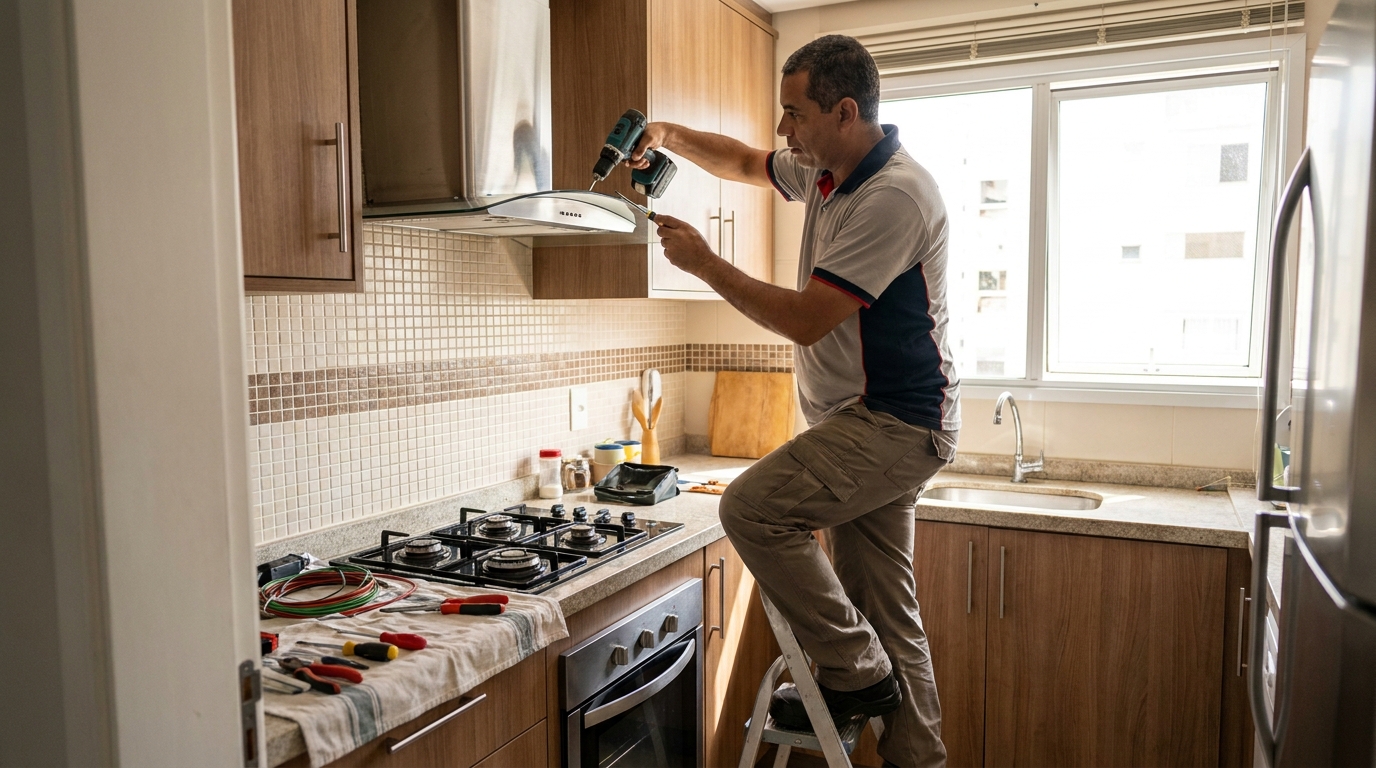 Instalação de Exaustor em Santos‑SP