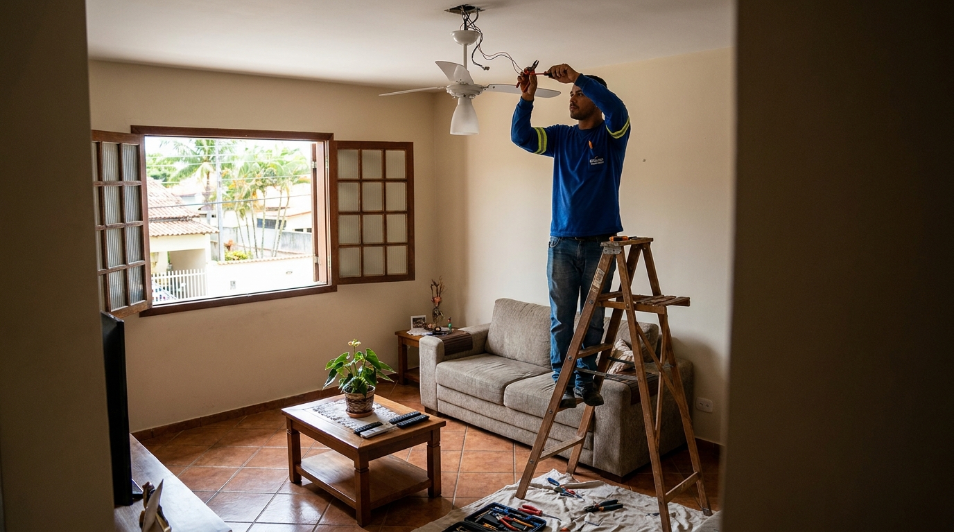 Reforço de Suporte no Teto em Santos‑SP