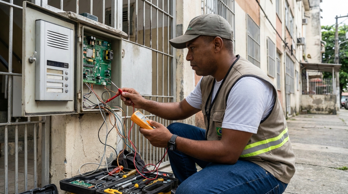 Reparo de Placa e Campainha em Santos‑SP